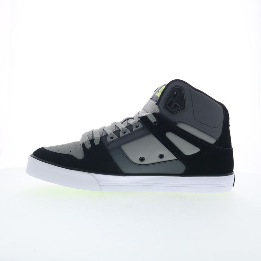 DC Mens Pure High Top WC Gray Shoes (NWT) - Picture 5 of 7